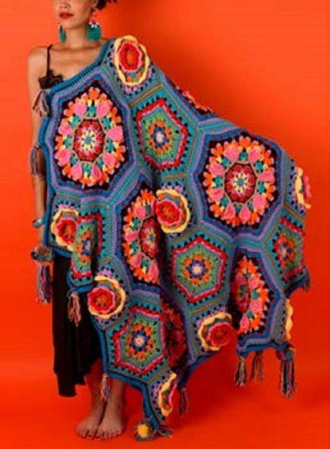 Casa Kahlo Blanket free pattern 2020