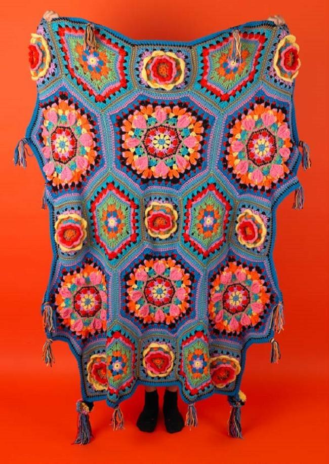 Casa Kahlo Blanket free pattern