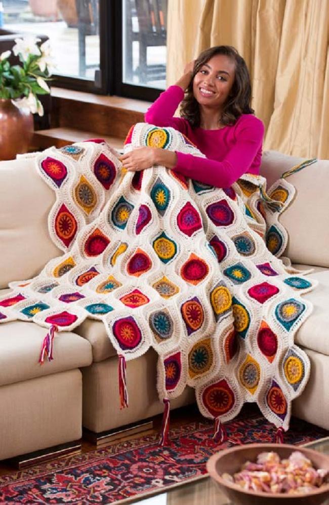 Crochet Blanket Throw