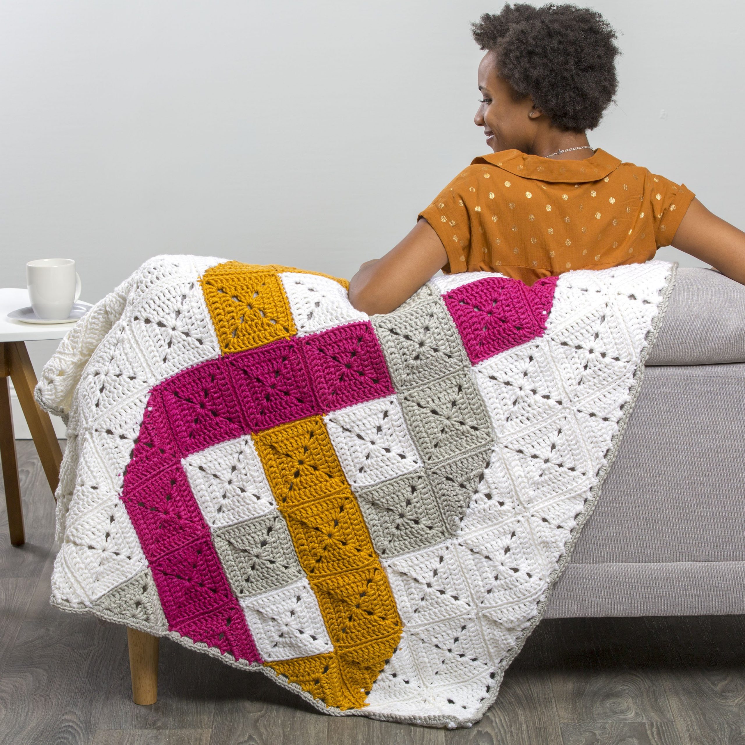 Crochet Woven Throw free pattern