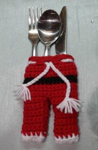 Santa Claus cutlery pants Free Patterns 3