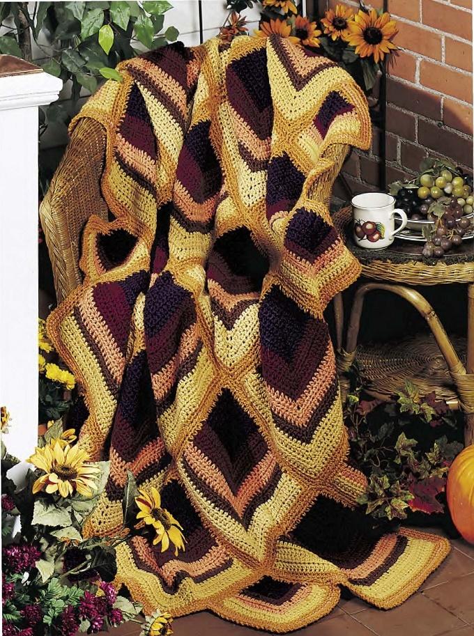 Crochet Harvest Hues Afghan Pattern Free