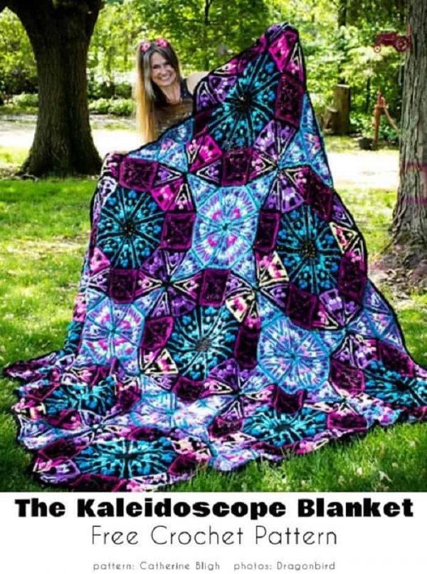 Color Kaleidoscope Blanket Crochet Patterns Free 2021