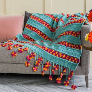  Crochet Garden Flowers Blanket 1